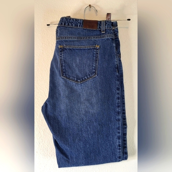 Lands End Women's 10 Original Fit Blue Medium Wash Modern Waist Boot Leg Jeans - Picture 1 of 16